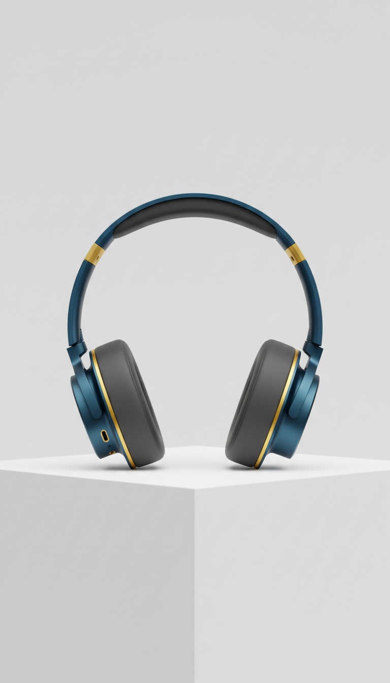 Audífonos inalámbricos acabado metal cepillado