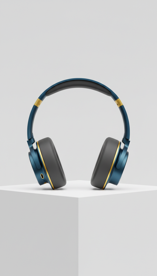 Audífonos inalámbricos acabado metal cepillado