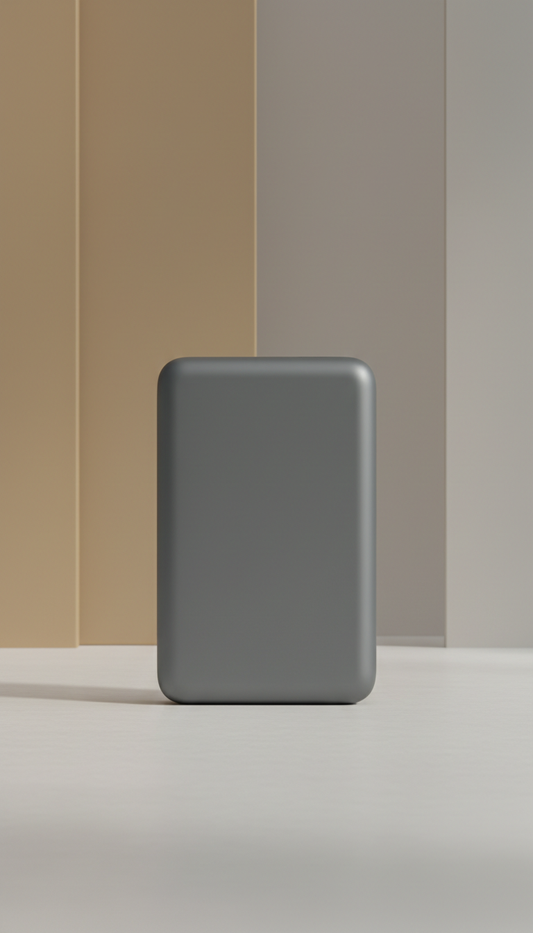 Cargador portátil gris pizarra